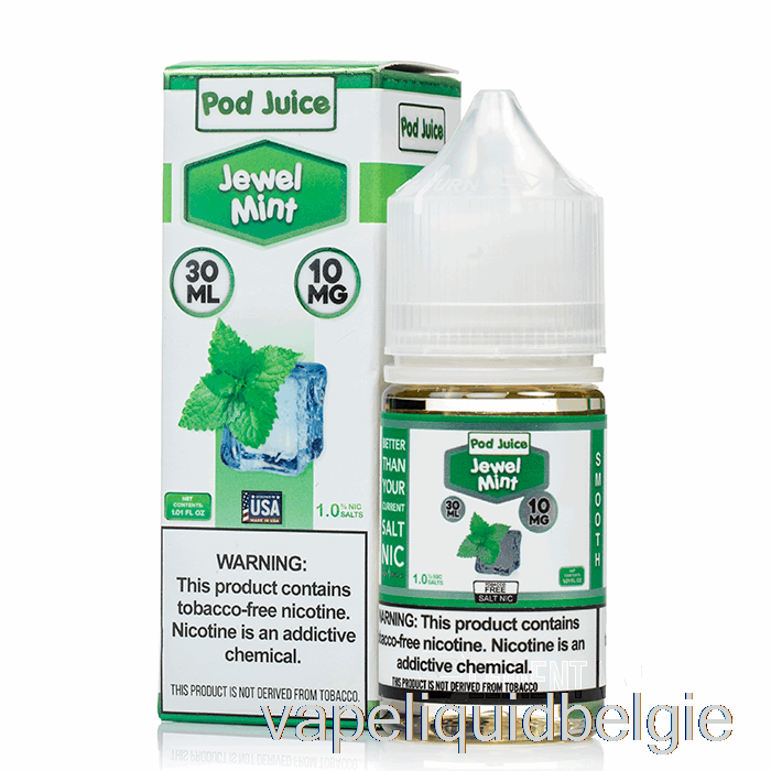 Vape Vloeibare Juweelmunt - Peulensap - 30 Ml 10 Mg